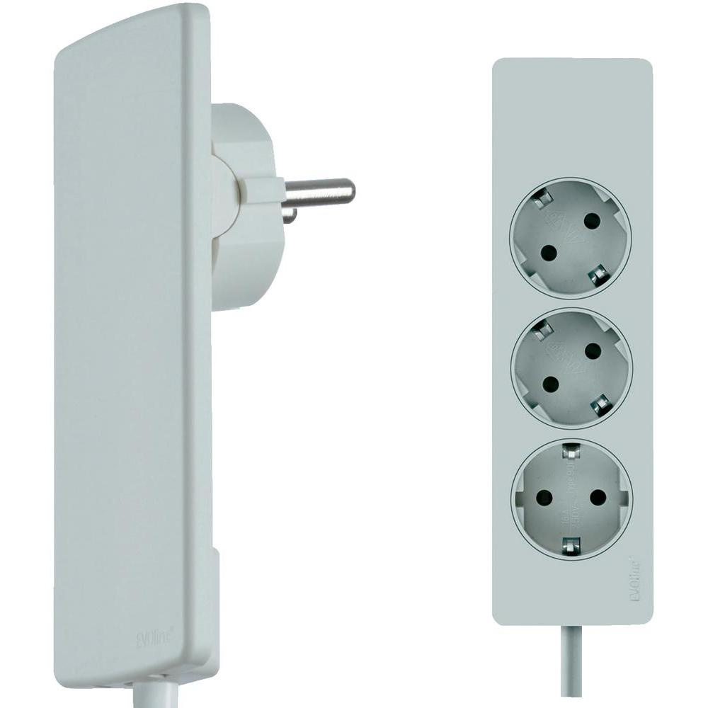 Evoline plug przedluzacz z plaska wtyczka schulte bialy.jpg